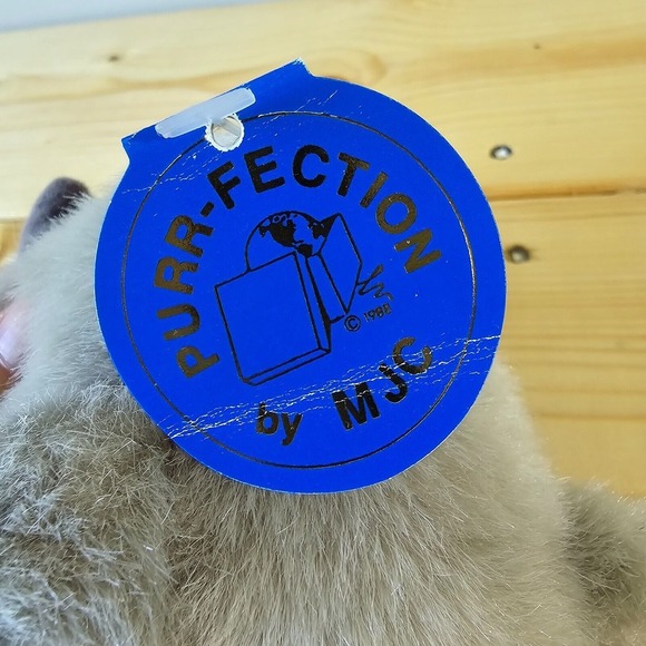 Vintage Purrfection MJC Cushy Critter Roy Small Plush Stuffed Animal 1990s - Picture 5 of 10